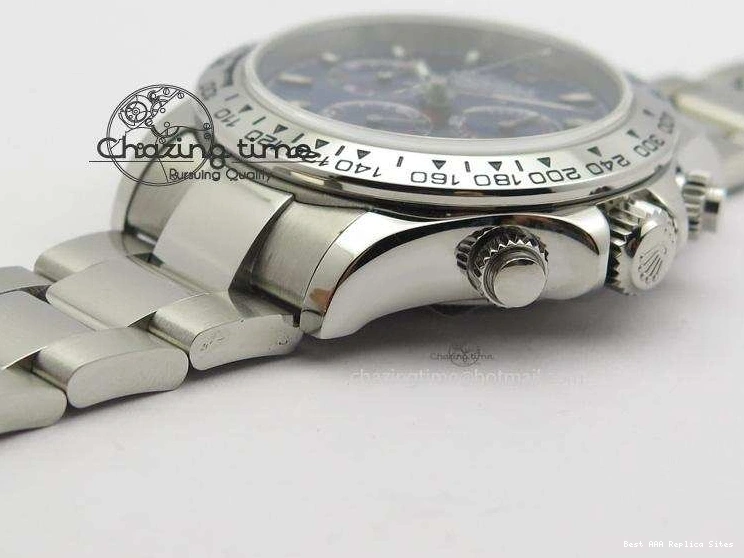 AAA Replica Watches Blue On Bracelet 116520 A SS Daytona Edition JF Dial 3944 Best QuickDry 1227